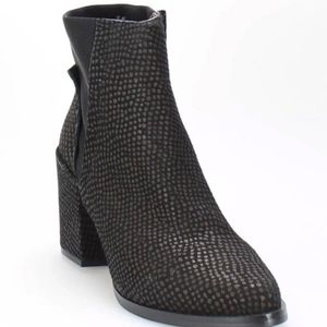Anthropologie Sixtyseven Suede Heeled Booties.
